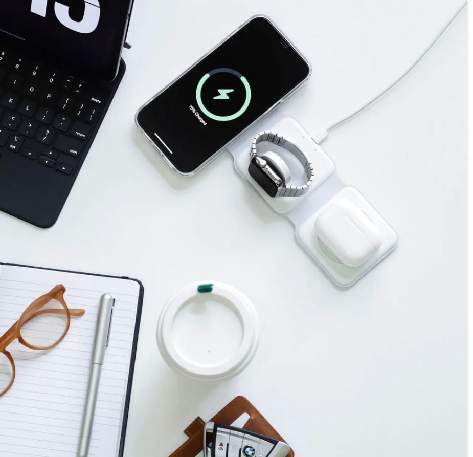 FoldCharge™ 3-in-1 Wireless Charging Station (Pad)