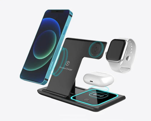 ChargeNest™ 3-in-1 Wireless Charging Station