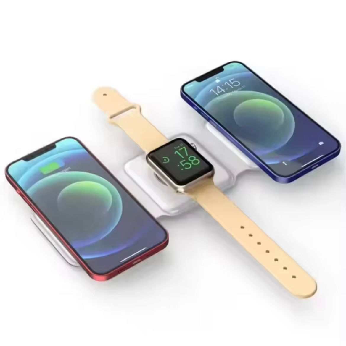 FoldCharge™ 3-in-1 Wireless Charging Station (Pad)