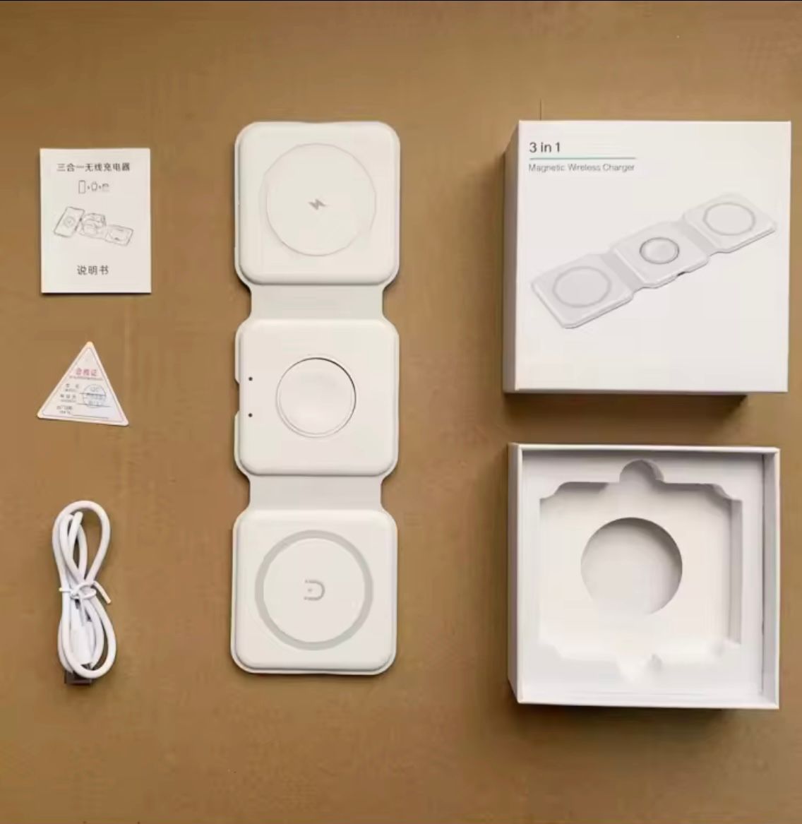 FoldCharge™ 3-in-1 Wireless Charging Station (Pad)