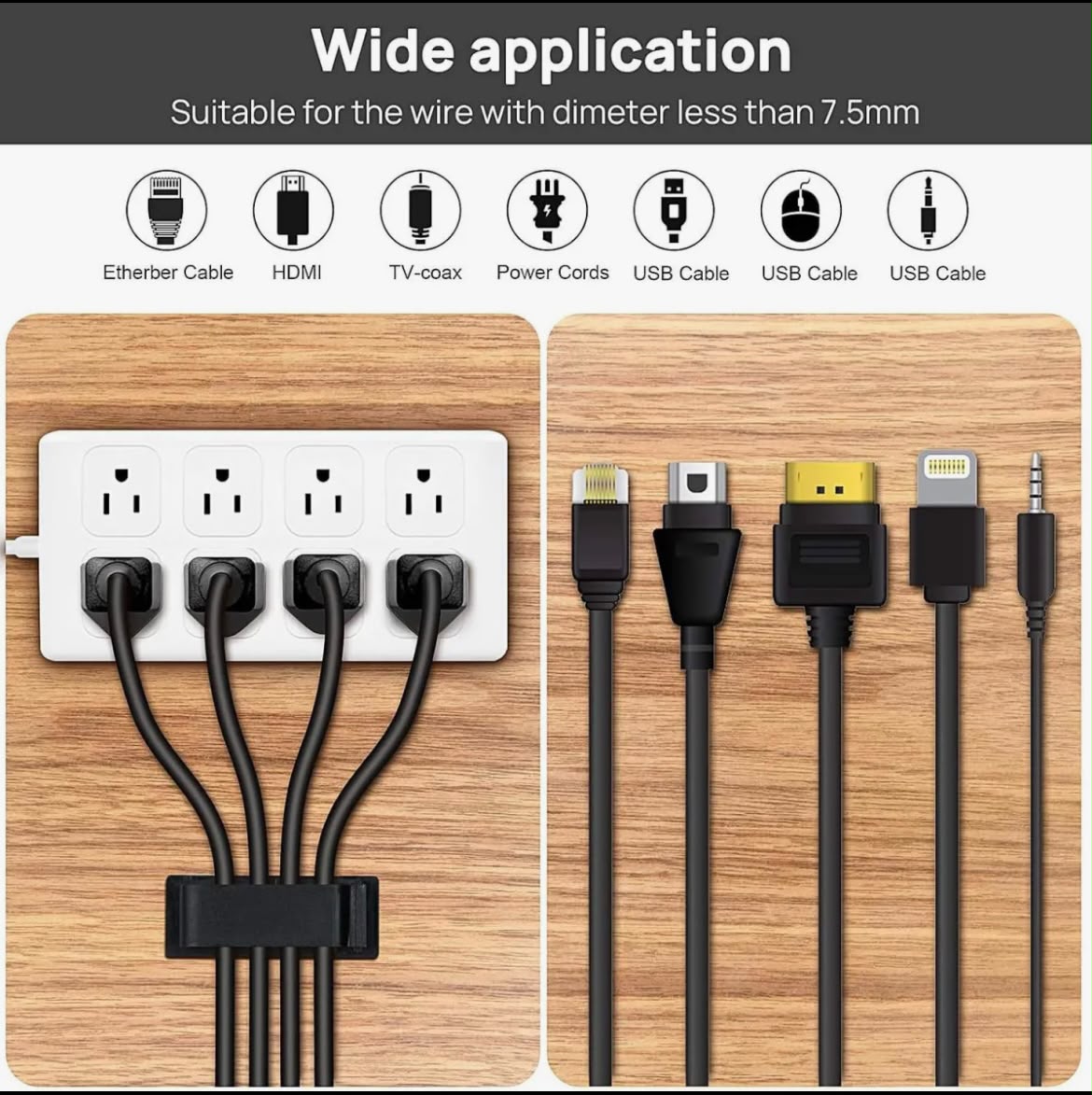 CableDock™ 5-Slot Cable Organizer