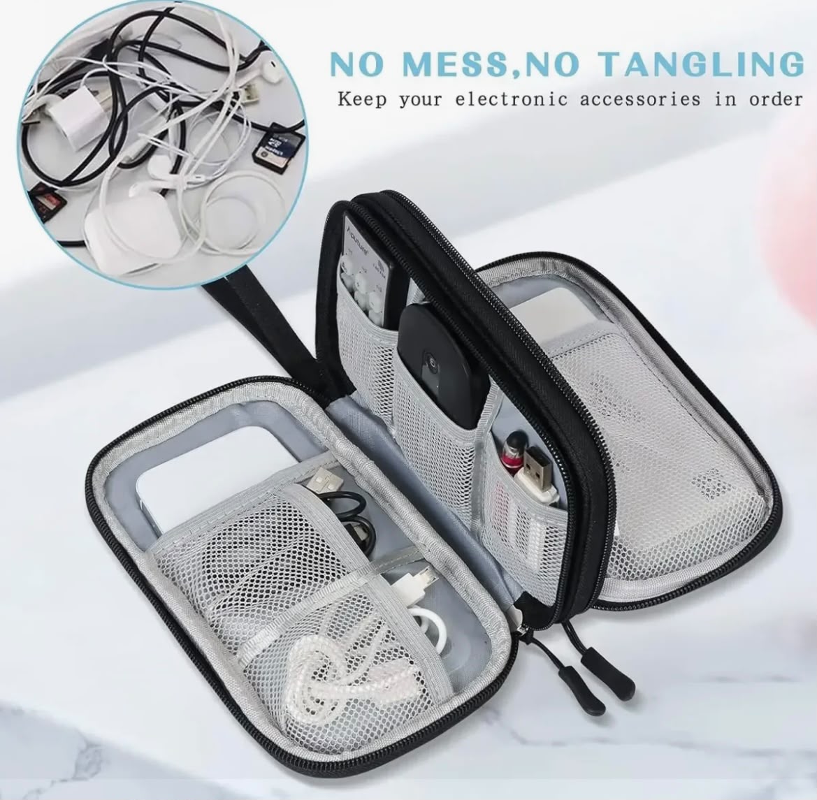 TechVault Waterproof Tech Organizer Pouch