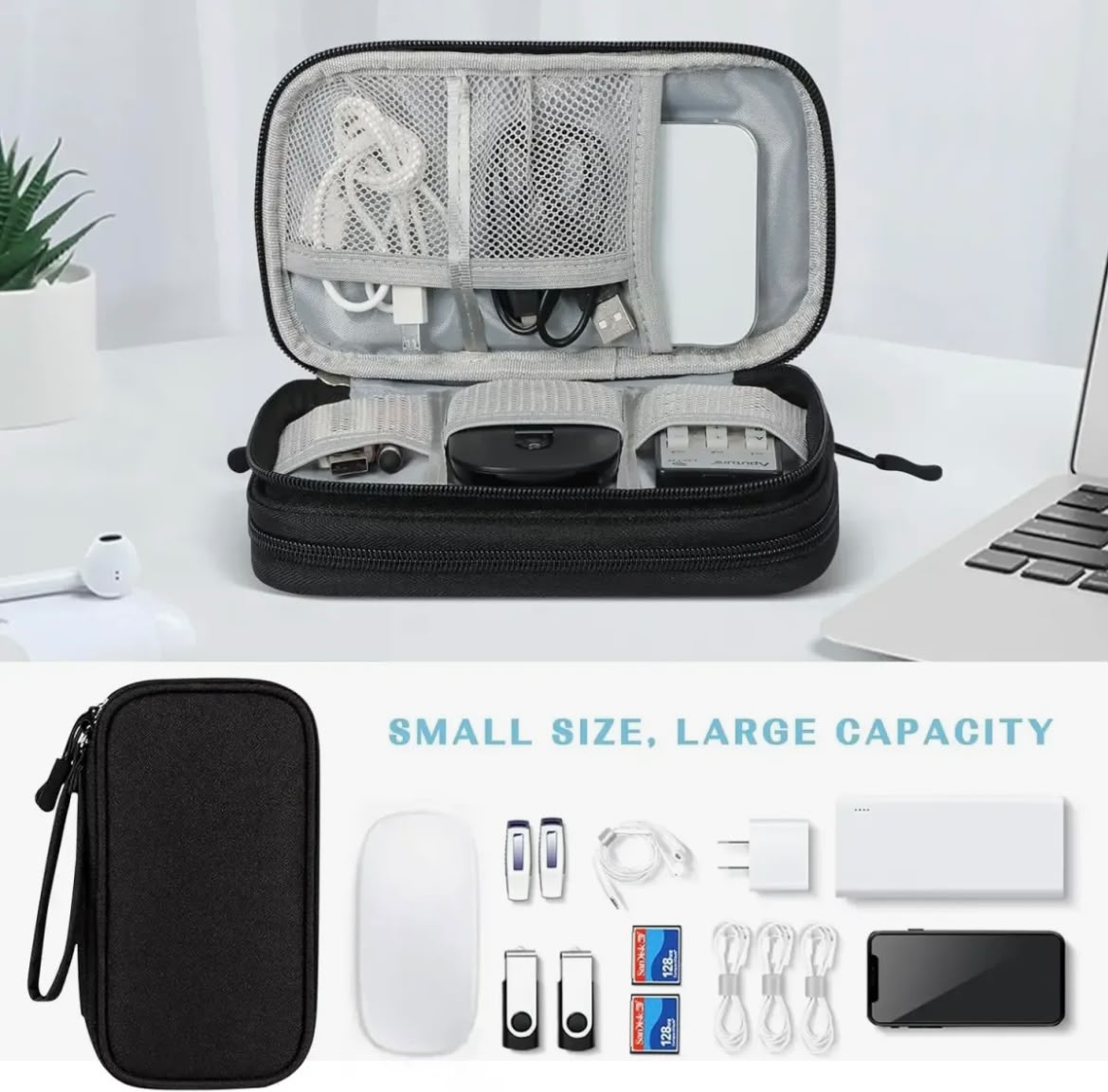 TechVault Waterproof Tech Organizer Pouch